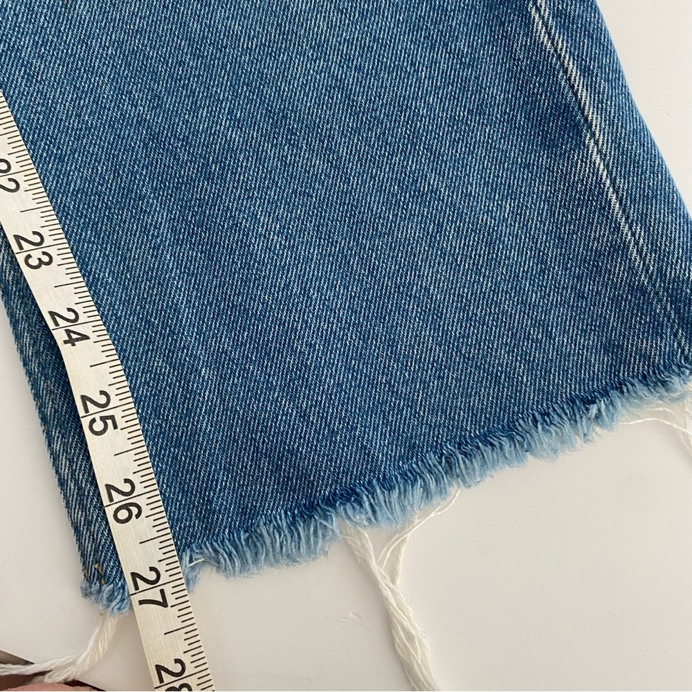 Re/Done 70s Raw Hem Crop Bootcut Jeans - Size‎ 26 NWOT - Picture 10 of 13